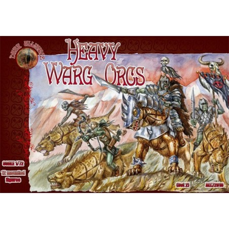 Dark Alliance Heavy Warg Orcs set 2 1/72(12)