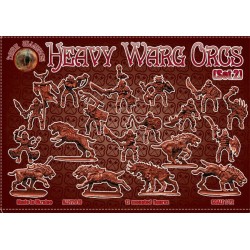 Dark Alliance Heavy Warg Orcs set 2 1/72(12)