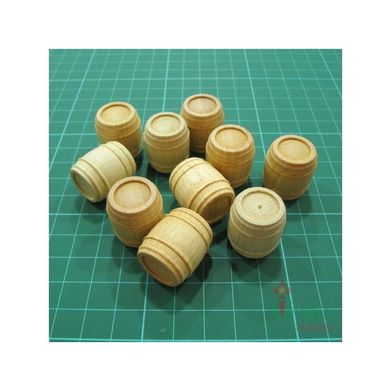 Moyens tonneaux en bois 16mm(10)