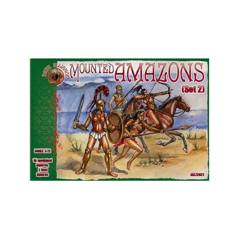 Dark Alliance Mounted Amazons set 2 1/72(10+2)
