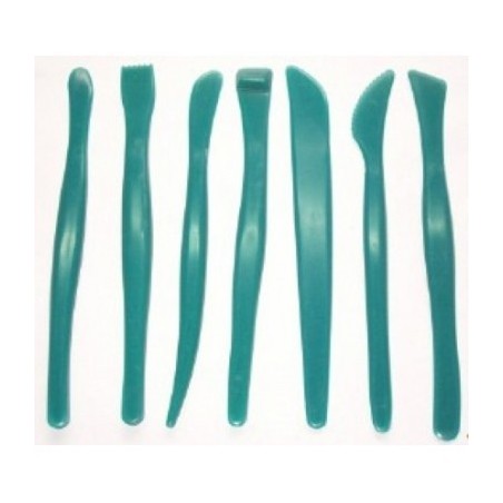 Set de 7 outils de modelage en plastique